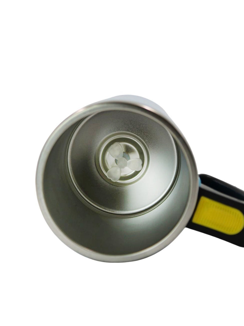 Caneca Mixer Misturadora Inox 450 ml Com Tampa A Pilha Cor:Branco
