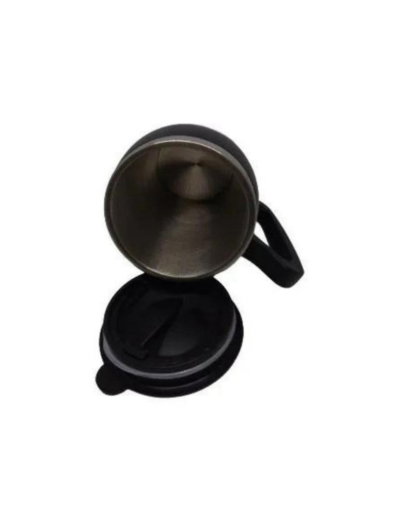 Caneca Termica Com Frases Cafe Aço Inox 320ml Dourado Cor:Preta