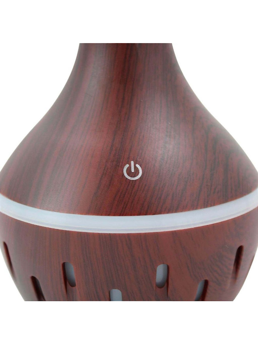 Purificador De Ar Umidificador De Ambiente Difusor USB Com Luzes Led Colorido Vaso Rajado