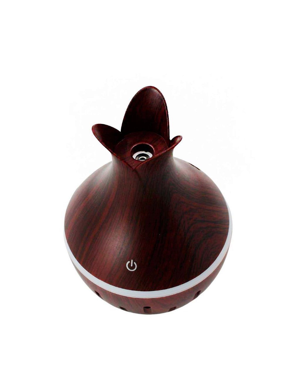 Purificador De Ar Umidificador De Ambiente Difusor USB Com Luzes Led Colorido Vaso Rajado