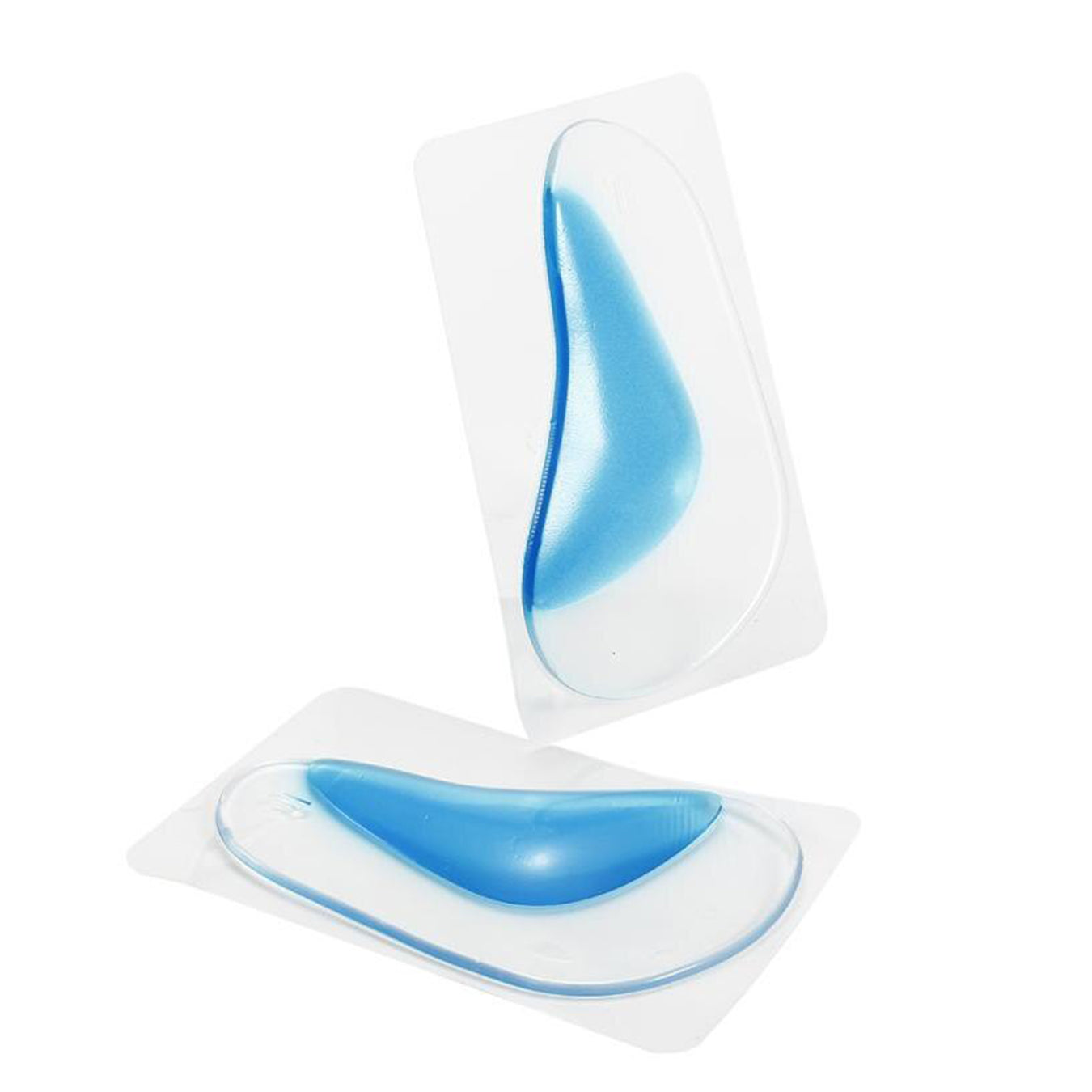 Par Palmilha Gel Arco Plantar Ortopedica Pe Chato Silicone Adesivo Tamanho:Pequeno