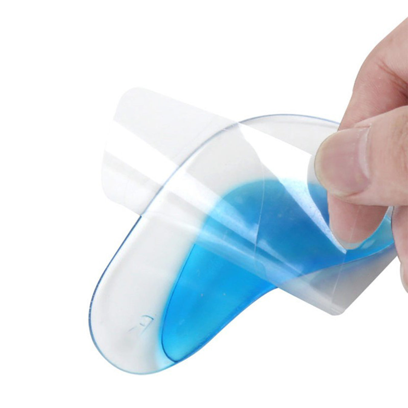 Par Palmilha Gel Arco Plantar Ortopedica Pe Chato Silicone Adesivo Tamanho:Pequeno