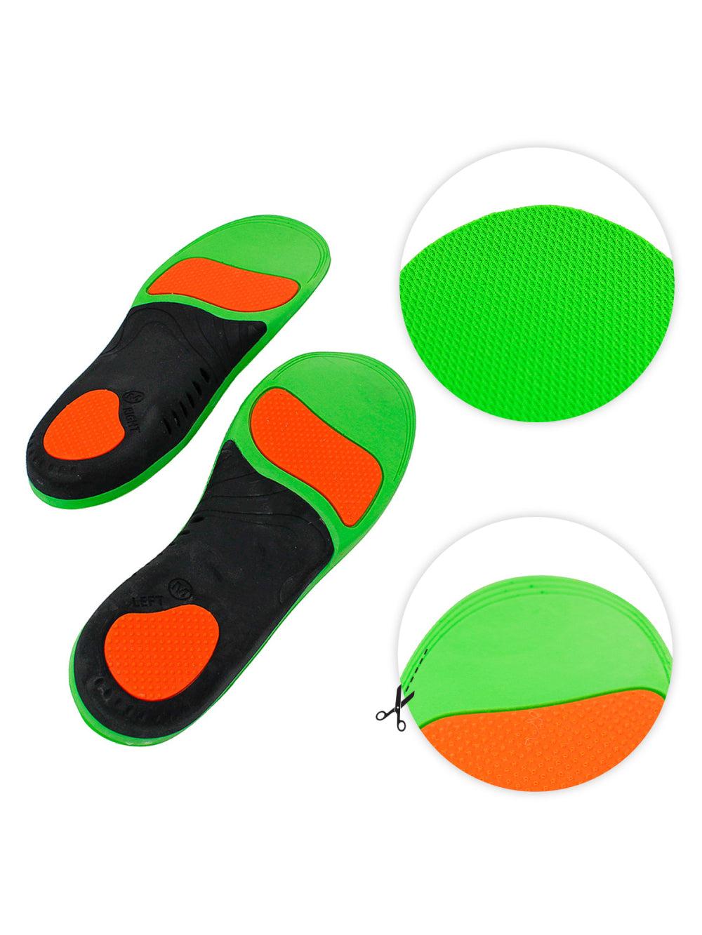 Palmilha Ortopedica De Gel Anatomica Confortavel Absorção De Impacto Tamanho:39 a 41 M