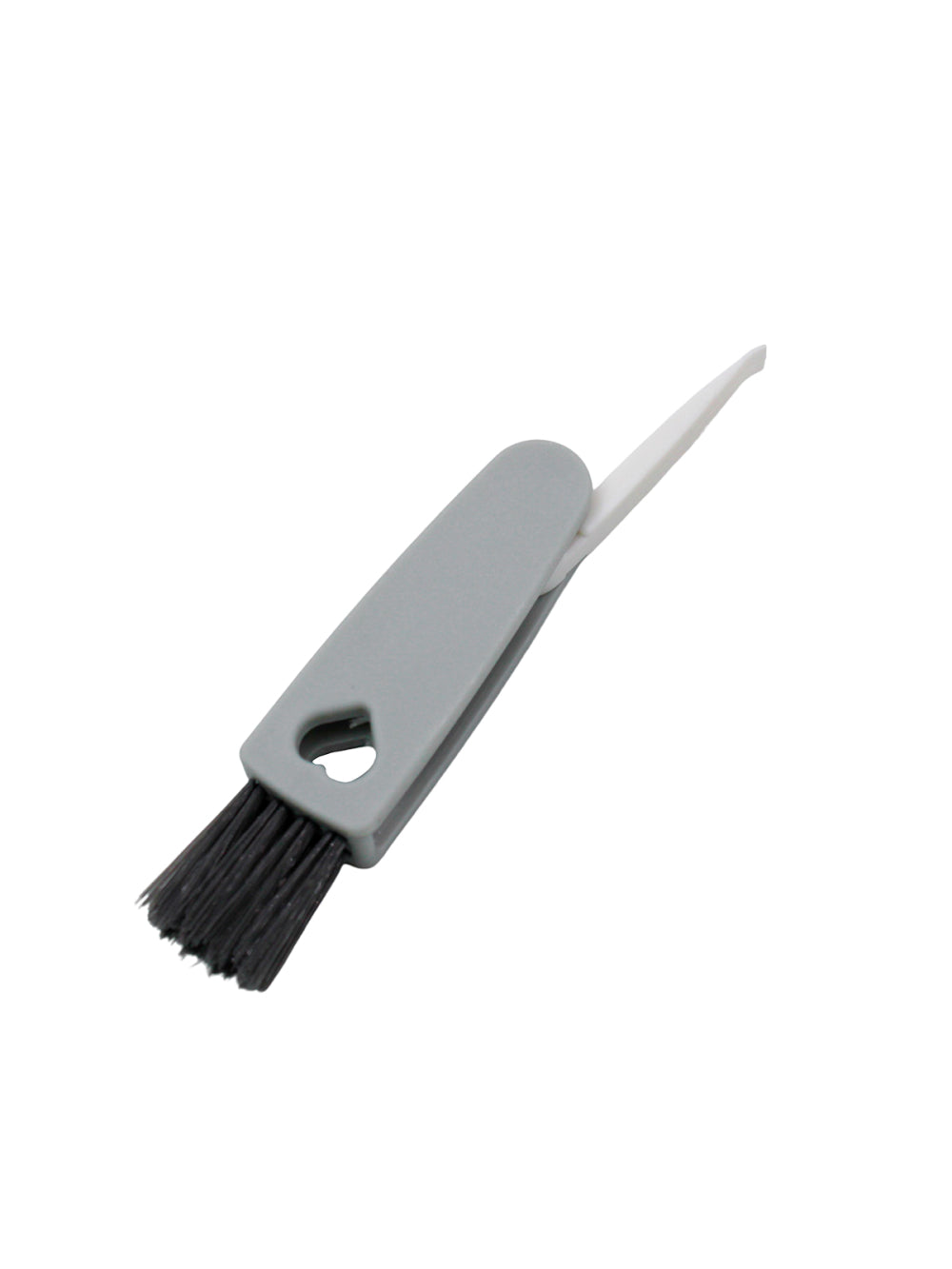 Escova De Limpeza Multiuso Para Teclado Cantos Frisos Notebooks 3 Em 1 Cor:Cinza