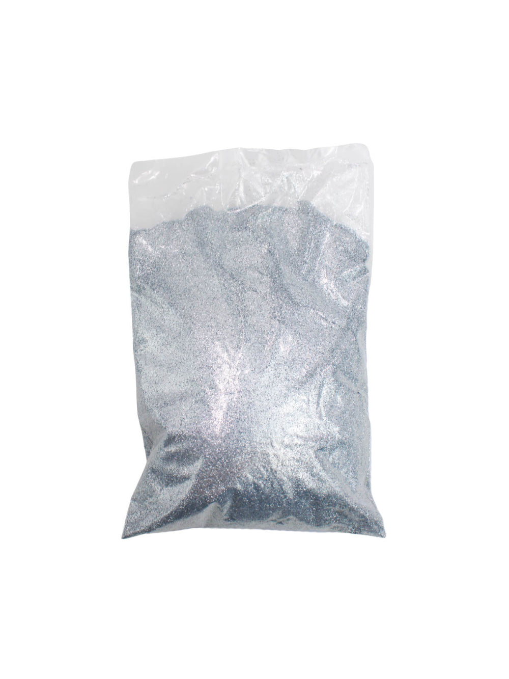 Glitter Purpurina Com Brilho Escolar Artesanato Carnaval Festa 500g Cor:Prateado
