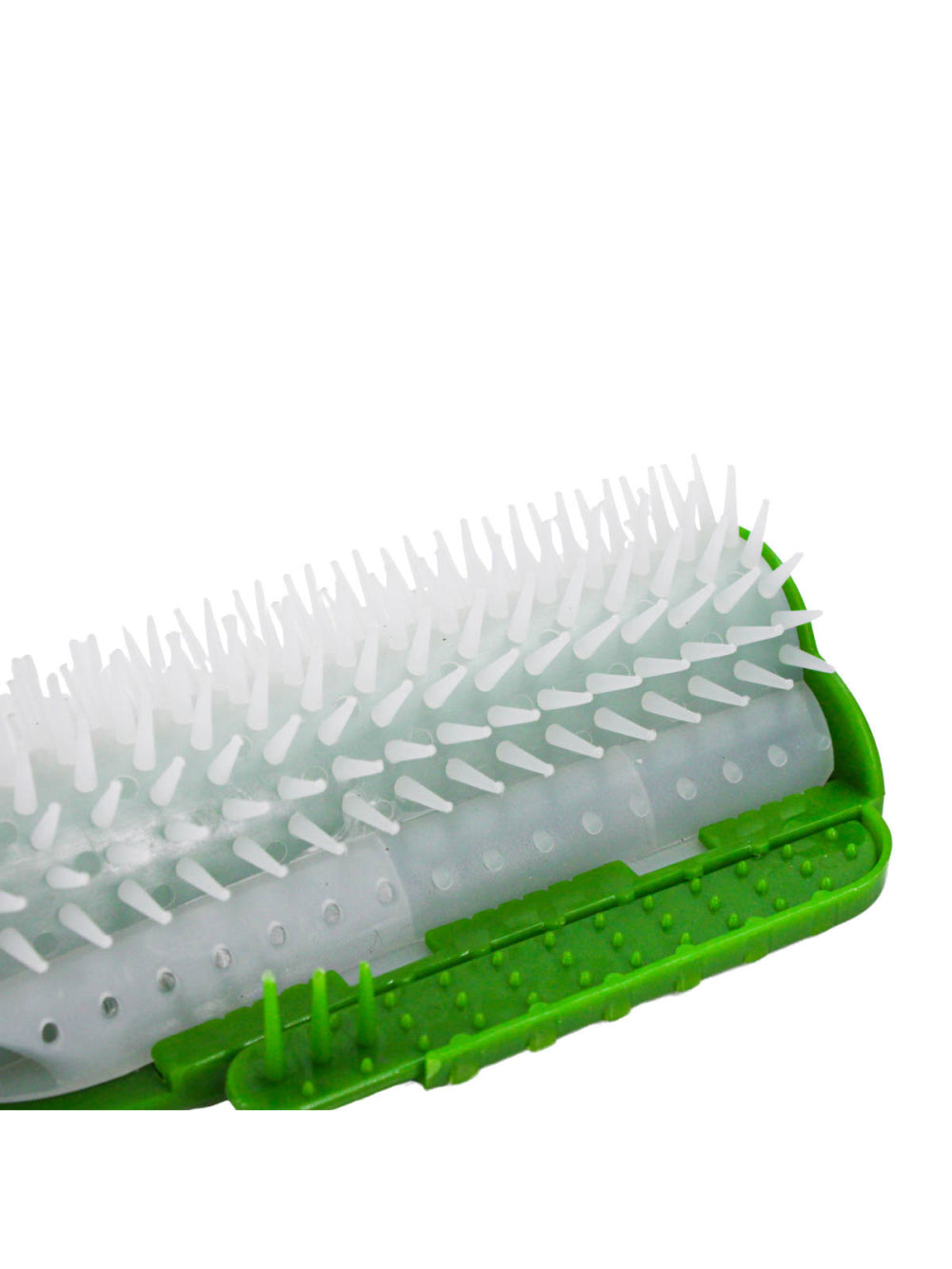 Coçadinha Para Gatos Escova Tira Pelos Massageadora Canto De Parede Cor:Verde
