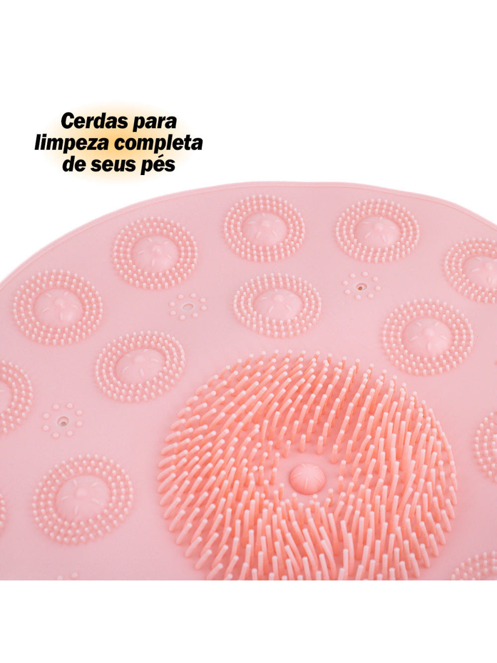 Tapete Antiderrapante Box Banheiro Lava Pes Massageador C/ Ventosas Cor:Rosa