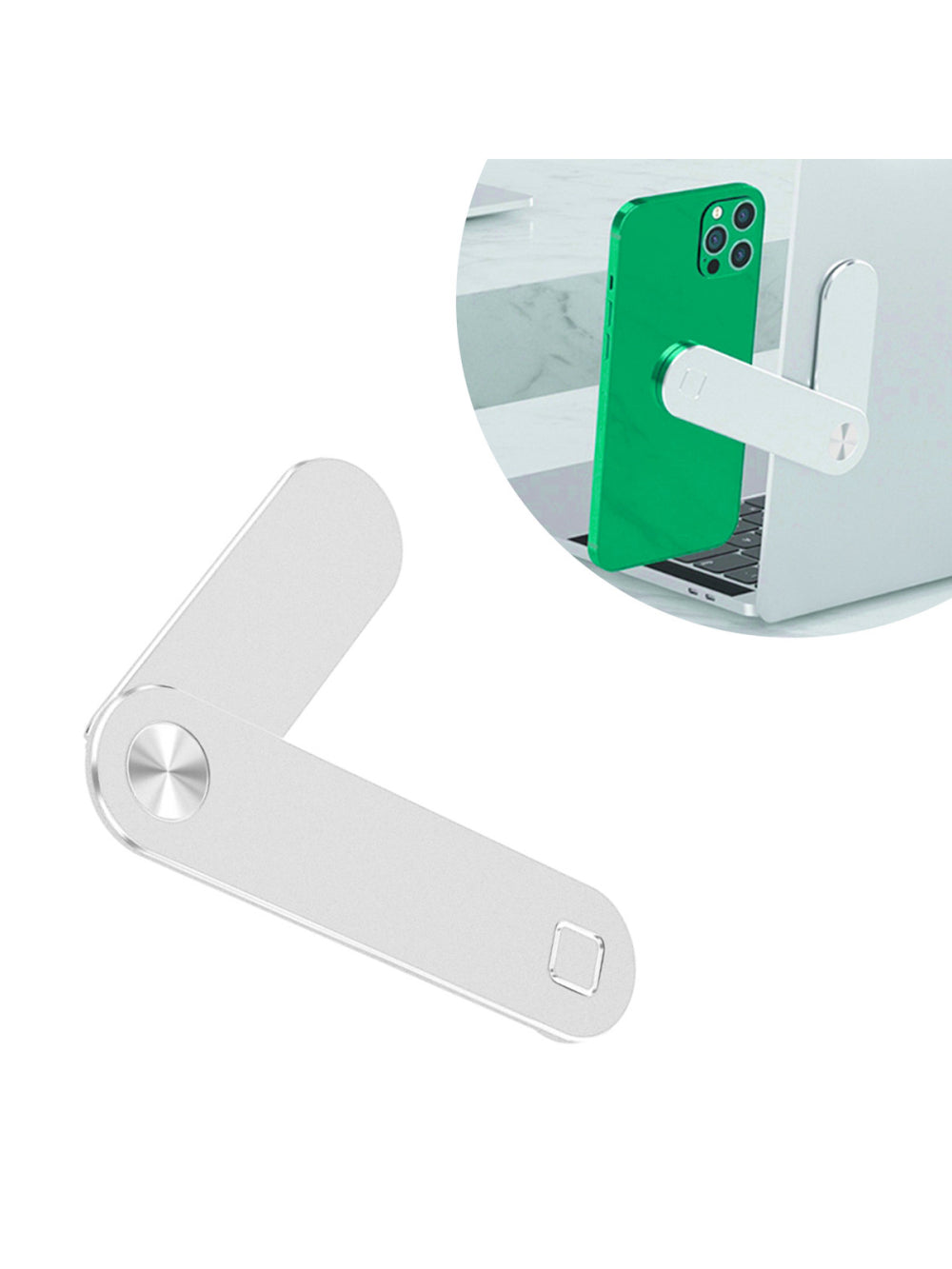 Suporte Universal Celular Clipe Magico Notebook Liga De Aluminio Cor:Prata