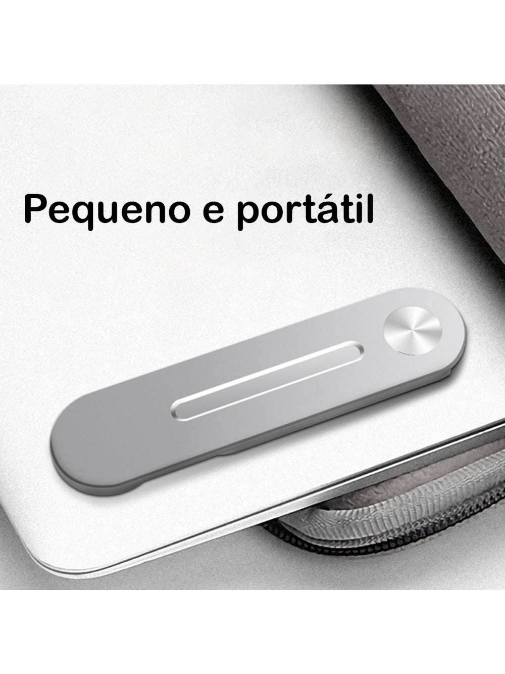 Suporte Universal Celular Clipe Magico Notebook Liga De Aluminio Cor:Prata