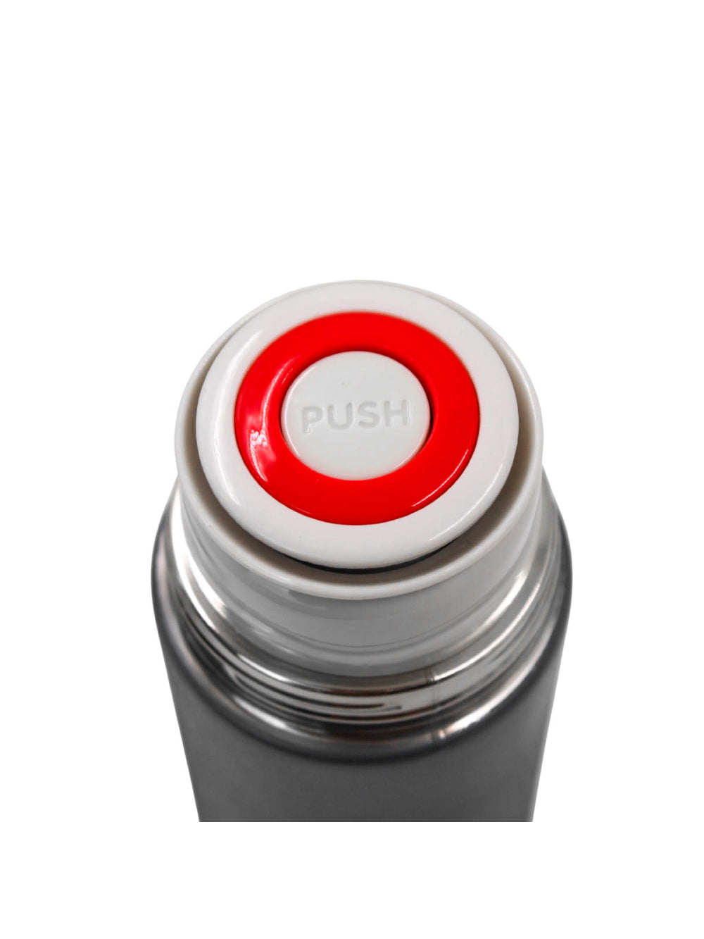 Garrafa Termica Com Copo Parede Dupla Inox Squeeze 500ml Cores:Cinza