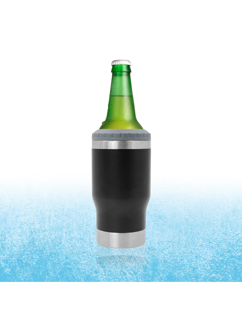 Copo Termico Porta Lata Garrafa Long Neck Copo Abridor Cor:Verde Escuro