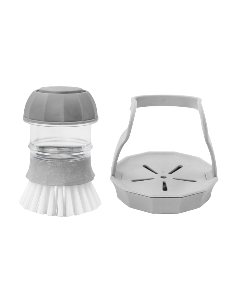 Escova Limpeza Com Dispenser Detergente Cozinha Esponja Limpa Panela