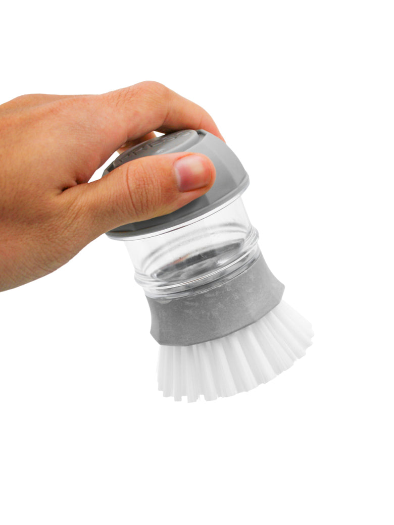 Escova Limpeza Com Dispenser Detergente Cozinha Esponja Limpa Panela