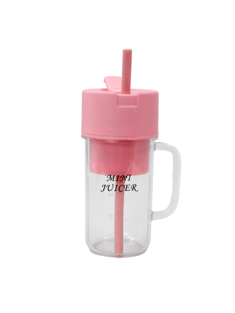 Mini Liquidificador Portatil Shake Suco Juice Cup Caneca Cabo USB Cor:Rosa