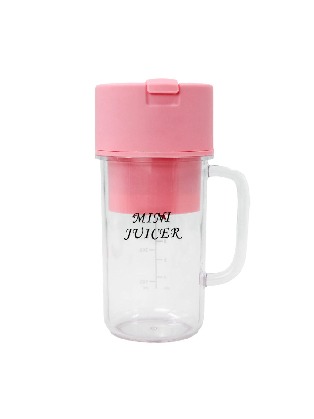 Mini Liquidificador Portatil Shake Suco Juice Cup Caneca Cabo USB Cor:Rosa