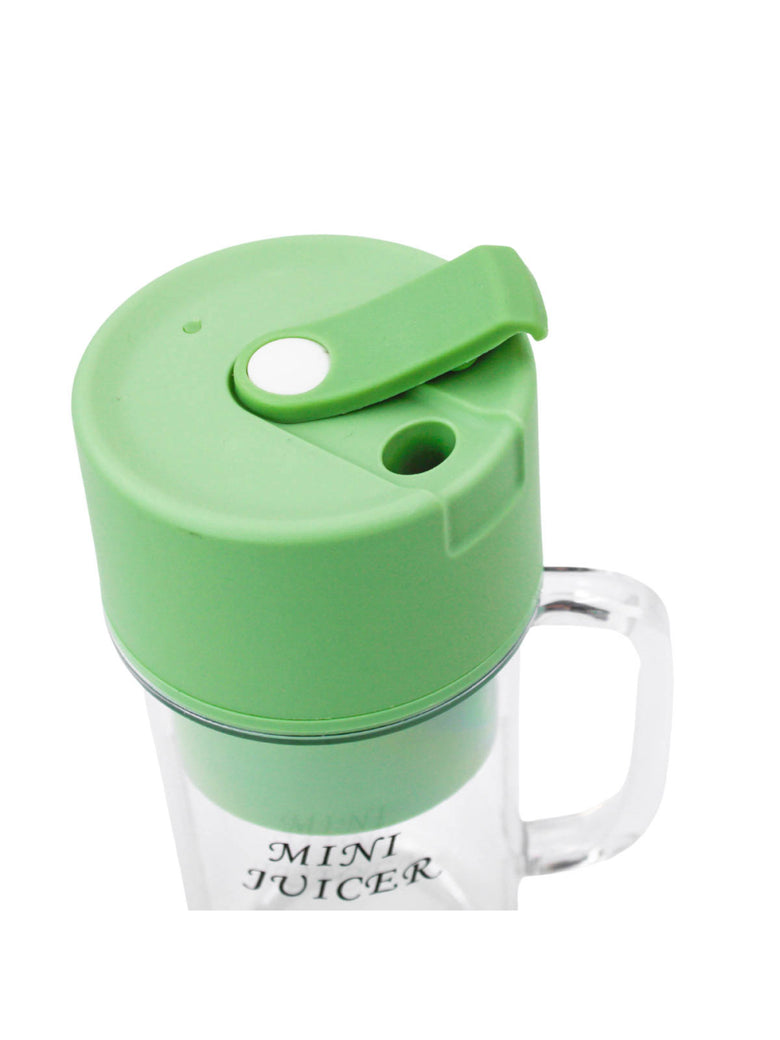 Mini Liquidificador Portatil Shake Suco Juice Cup Caneca Cabo USB Cor:Verde