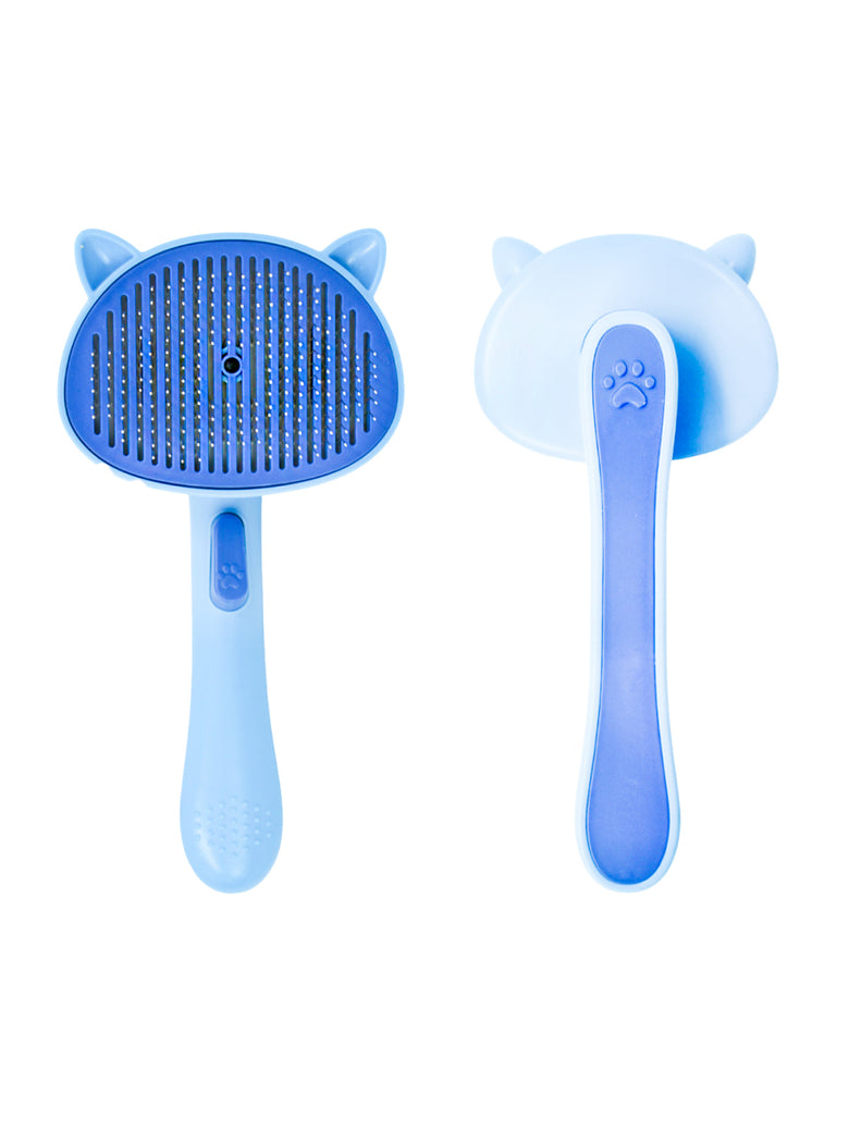 Tira Pelos Pet Rasqueadeira Removedor Animais Gato Cachorro Cor:Azul