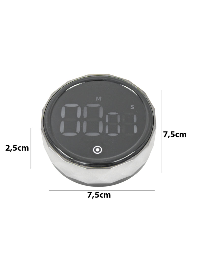 Cronometro Timer Digital LED Magnetico Geladeira Armario Cozinha