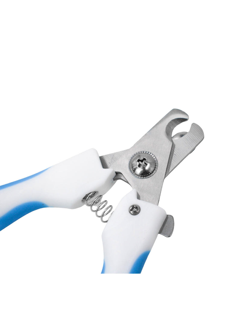 Alicate Pet Tesoura Corte De Unhas Cachorro Gato Com Lixa Cor:Azul