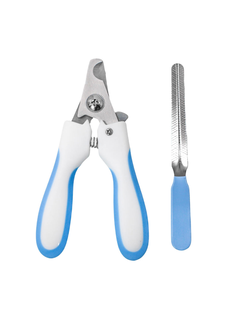 Alicate Pet Tesoura Corte De Unhas Cachorro Gato Com Lixa Cor:Azul