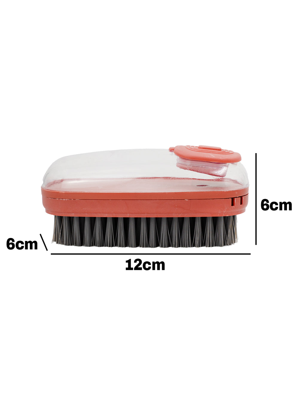 Escova Lava Louça Dispenser de Detergente Limpeza Cozinha Lavanderia Cor:Vermelho