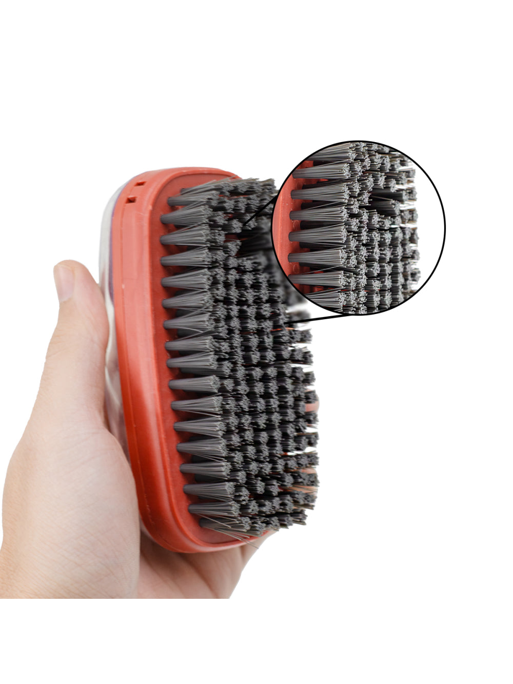 Escova Lava Louça Dispenser de Detergente Limpeza Cozinha Lavanderia Cor:Vermelho