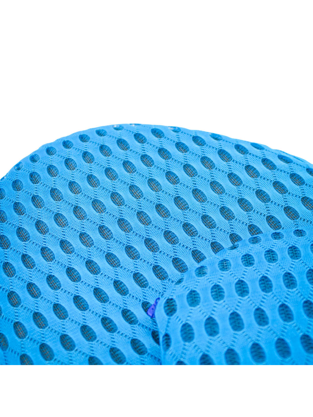 Travesseiro Apoio Lombar Curva Almofada Ortopedica Para Costas Cor:Azul