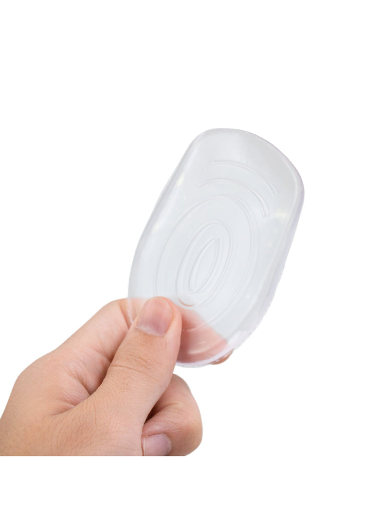 Par De Palmilha Calcanhar Silicone Gel Ortopedica Anti Impacto Confortavel