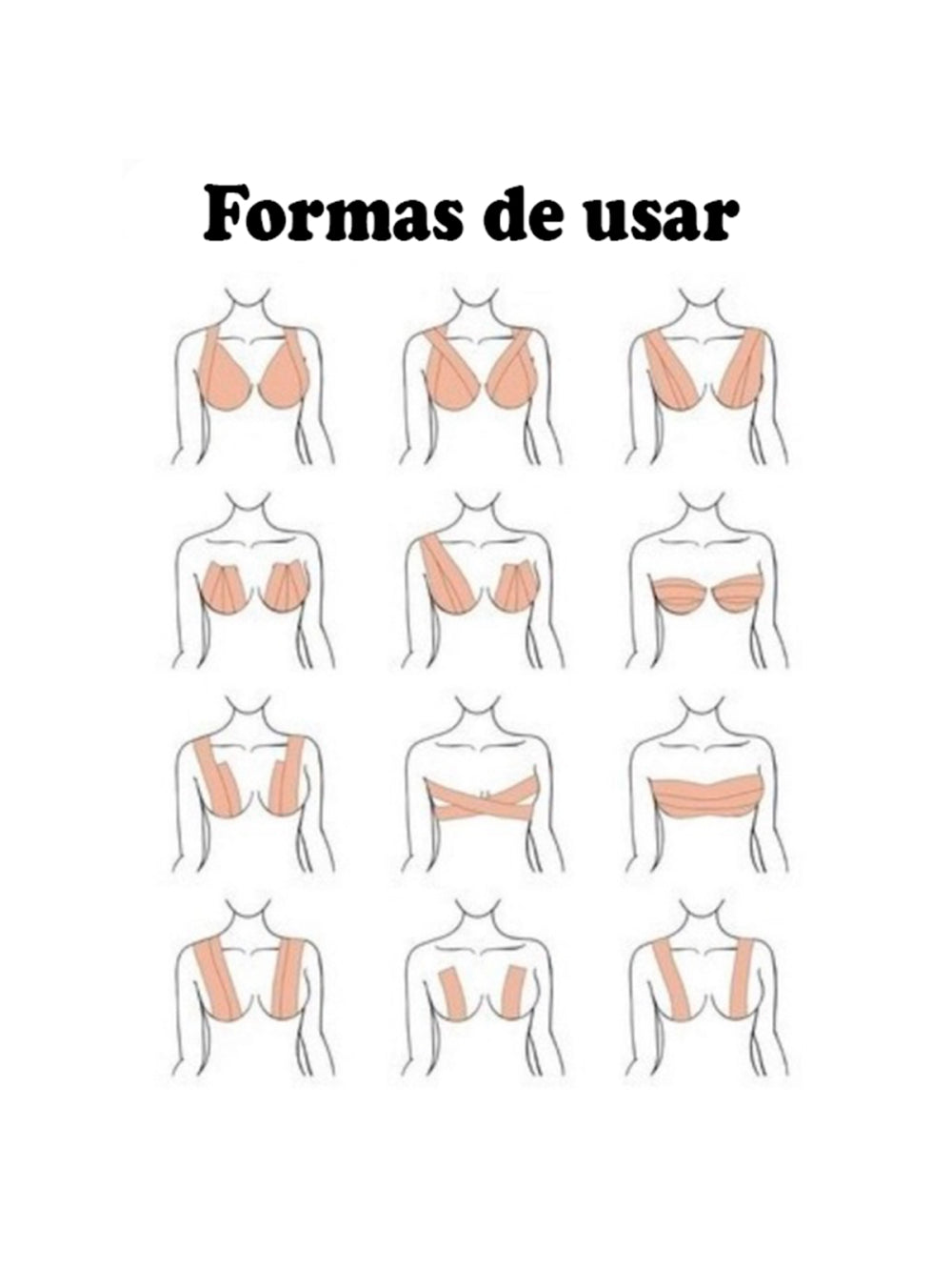 Fita Sutiã Adesivo Levanta Seio Fita Invisivel Seios Boob Tape
