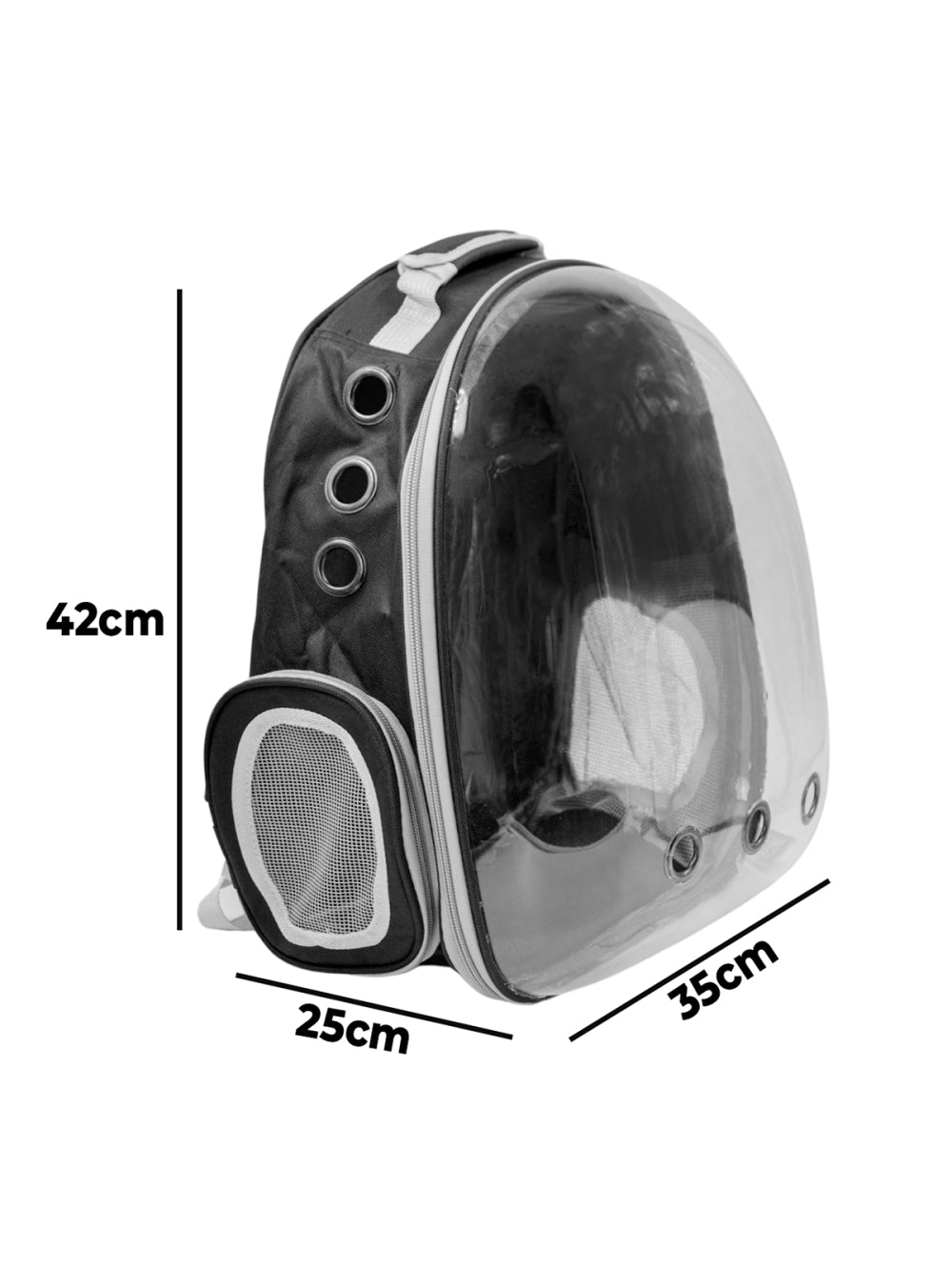 Mochila Pet Visão Panorâmica Gato Cachorro Cão Passeios Astronauta Cor:Azul