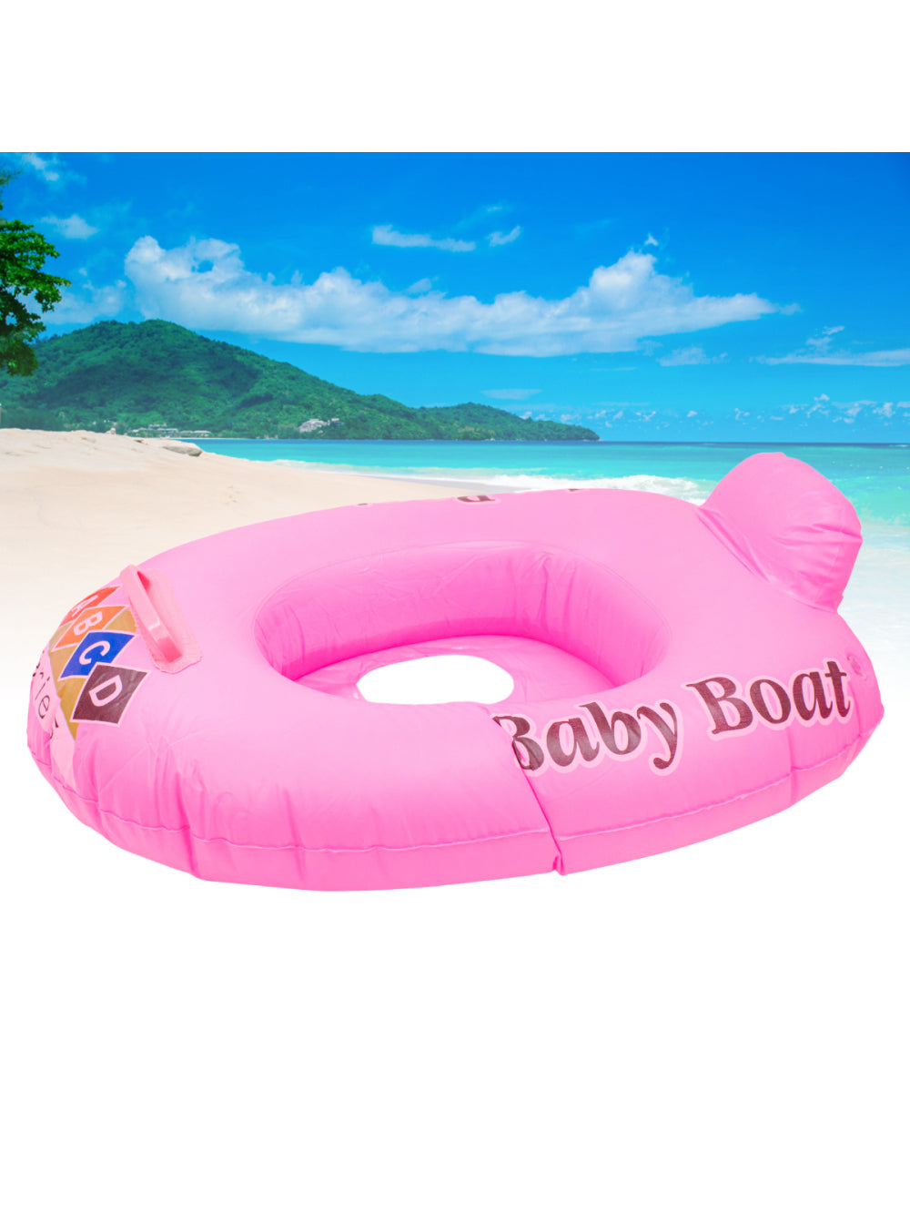 Boia Bote Infantil Inflável Criança Piscina Praia Verão Cor:Rosa