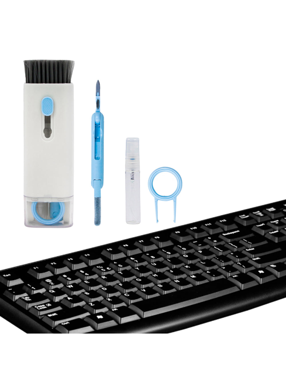 Escova Limpeza 7 Em 1 Teclado Fone Ouvido Celular Macia Cor:Rosa
