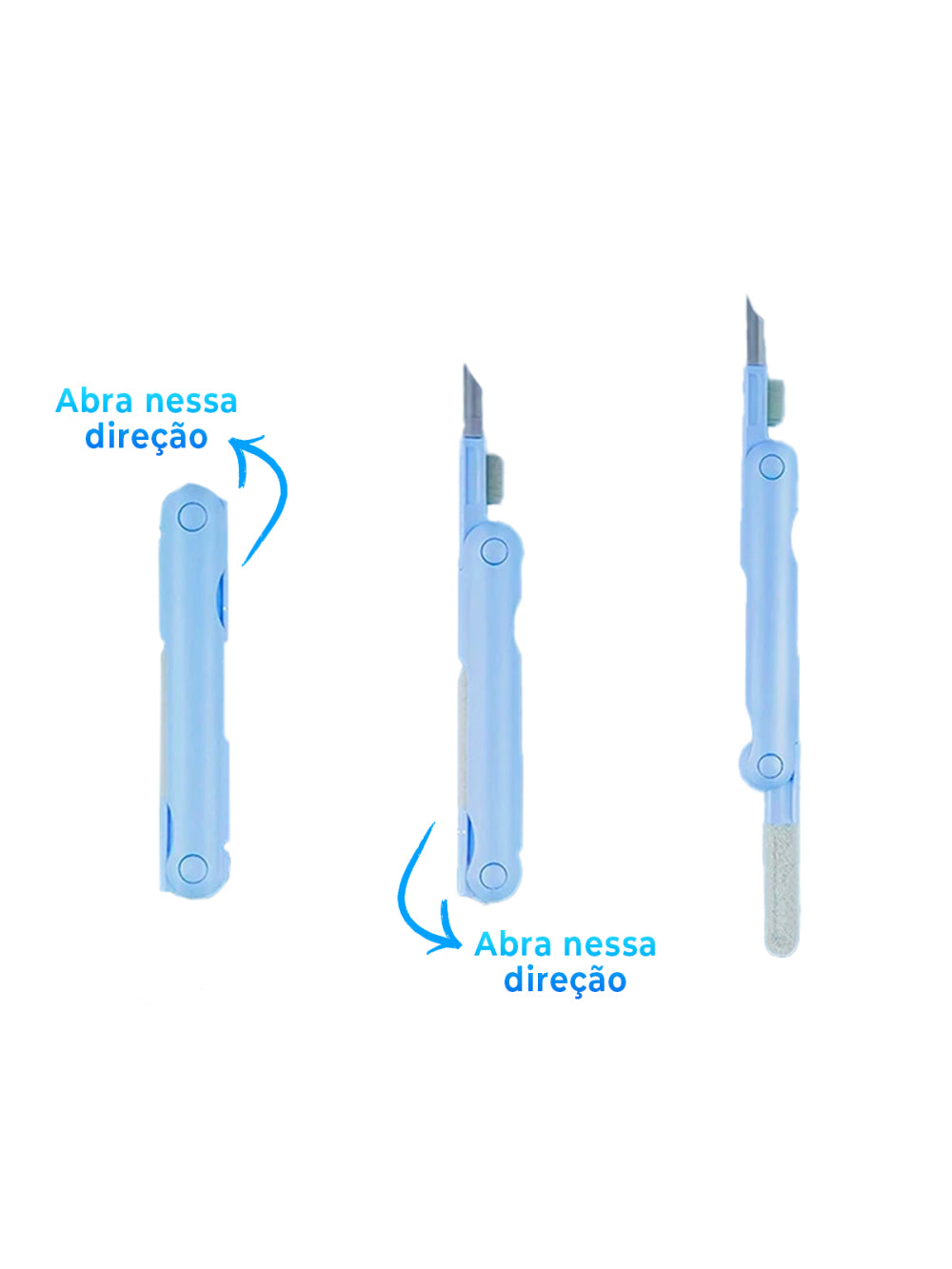 Escova Limpeza 7 Em 1 Teclado Fone Ouvido Celular Macia Cor:Rosa