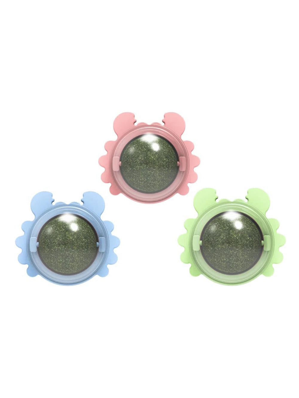Bola Bolinha De Catnip Brinquedo Relaxante Para Gatos Cor:Rosa