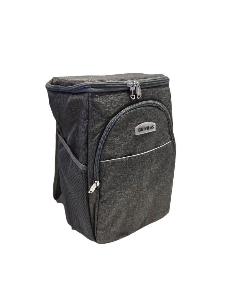 Mochila Bolsa Térmica Cooler Praia Passeio Marmita Cerveja Cor:Preto