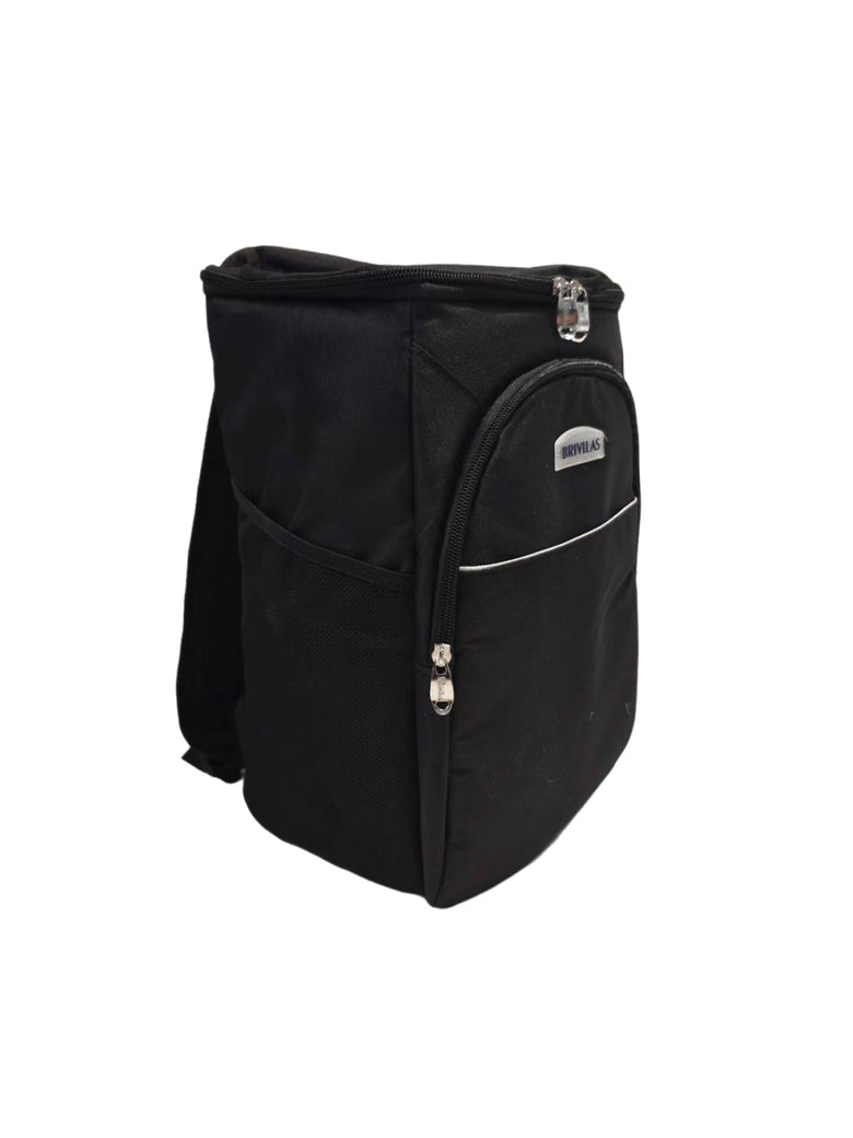 Mochila Bolsa Térmica Cooler Praia Passeio Marmita Cerveja Cor:Preto