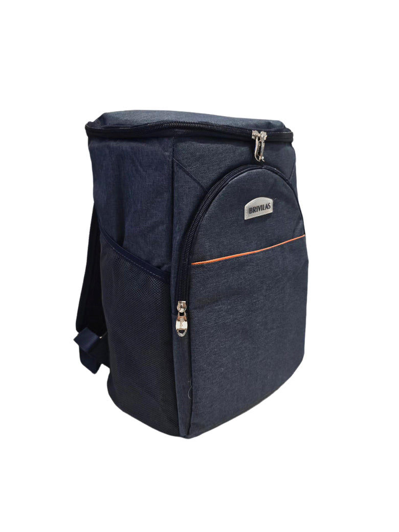 Mochila Bolsa Térmica Cooler Praia Passeio Marmita Cerveja Cor:Preto