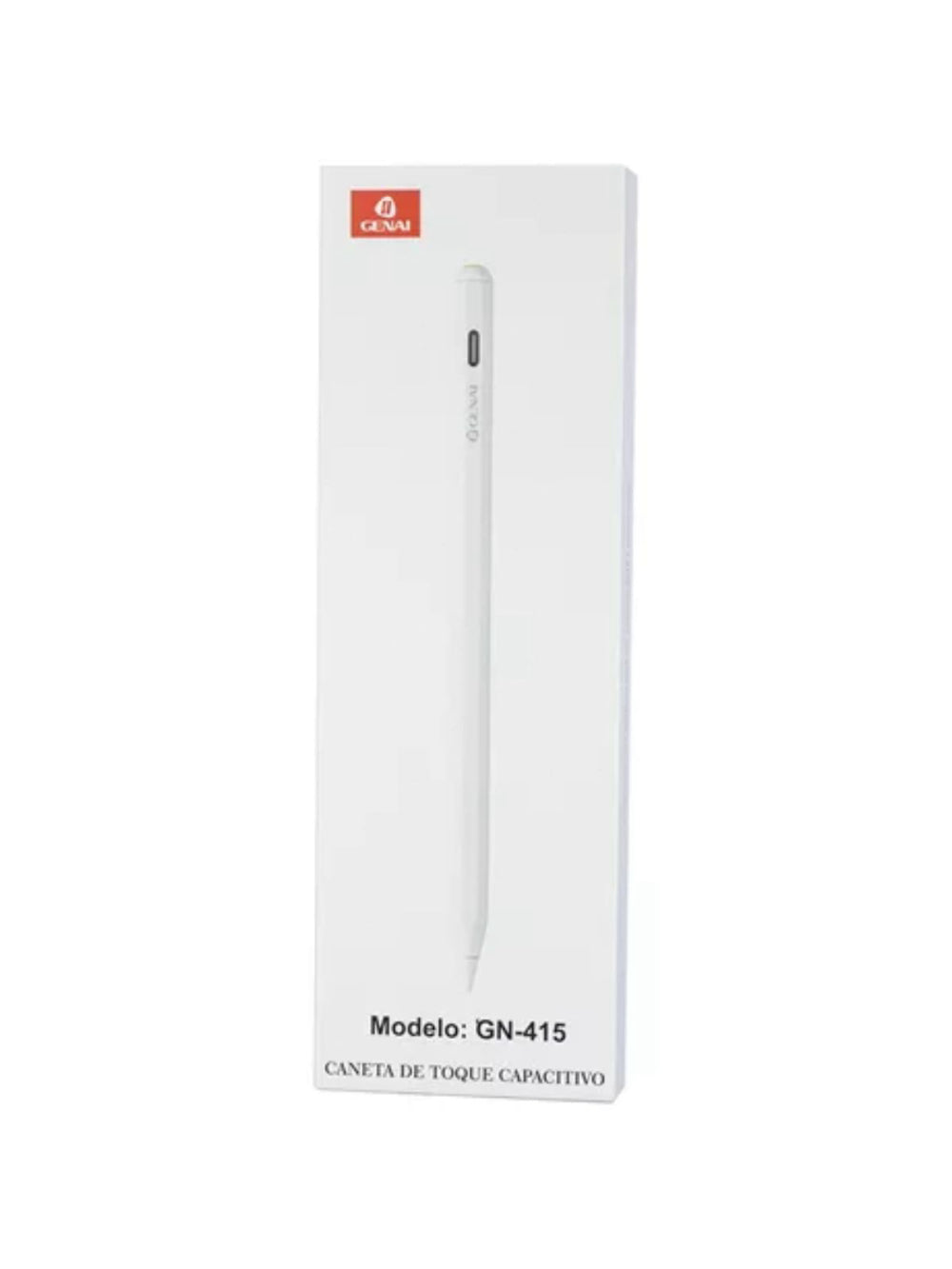Caneta Touch Ponta Fina Stylus Alta Precisão Universal Tablet Cor:Branco