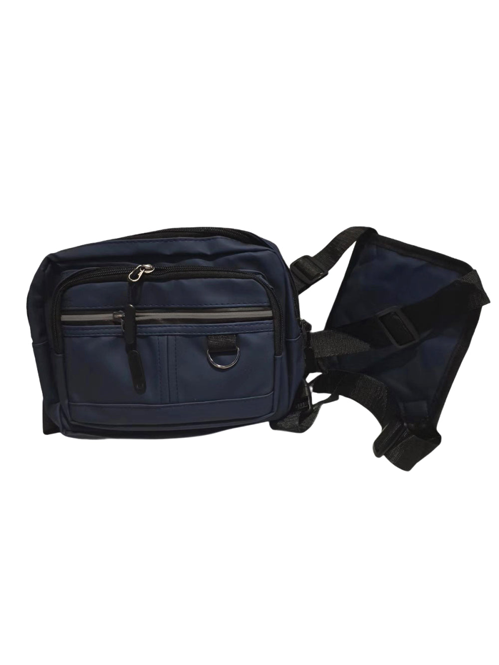 Pochete Mochila Frontal Peito Tática Caminhada Ciclismo Celular Cor:Azul Escuro