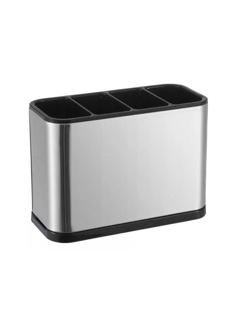 Porta Talher Escorredor Inox 4 Divisórias Pia Cozinha
