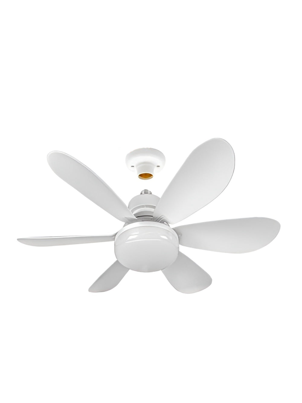 Ventilador De Teto Luz Led Silencioso 40W E27 6 Pás