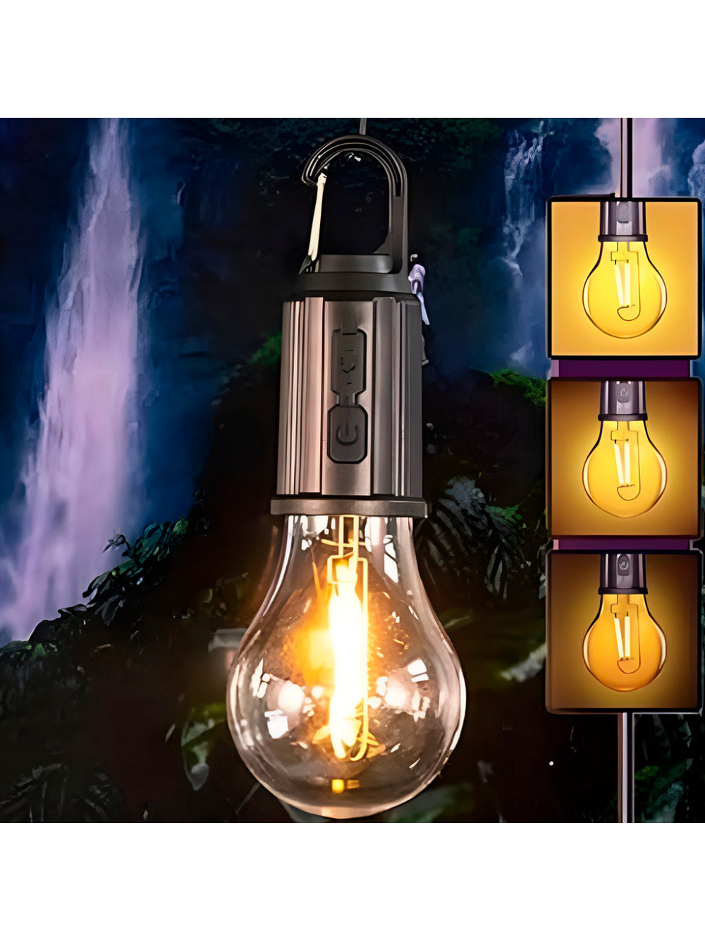 Luminária LED Para Acampamento Recarregável Portátil