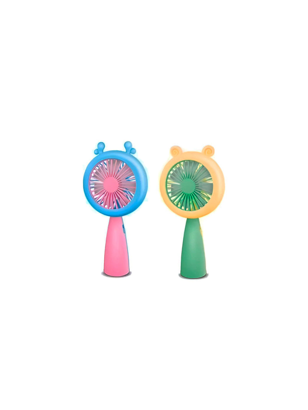 Mini Ventilador Recarregável Usb Modelo LED Portátil Cor:Rosa