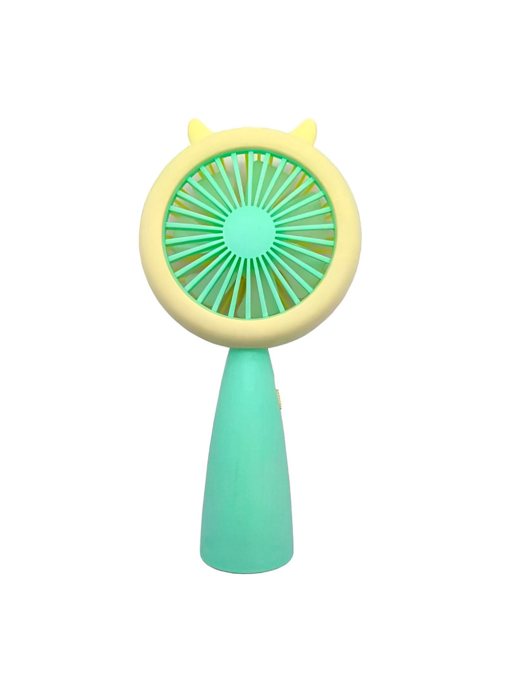 Mini Ventilador Recarregável Usb Modelo LED Portátil Cor:Verde