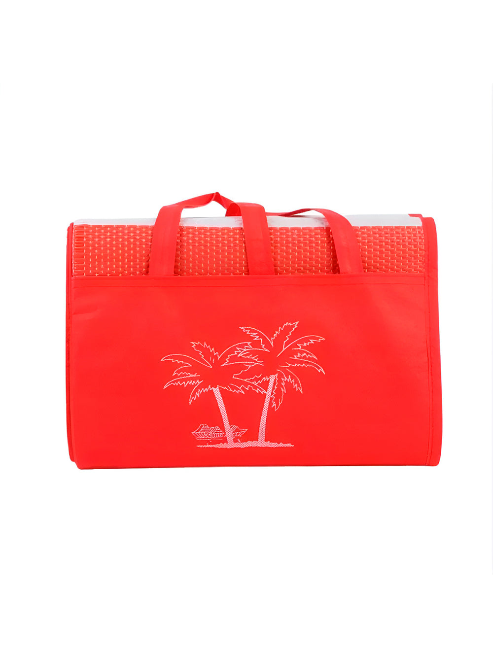 Esteira Bolsa Com Alça de Praia Piscina Impermeável Cor:Azul