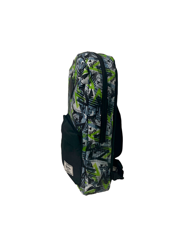 Mochila Transversal Regulável Camuflada Estampada Cor:Laranja