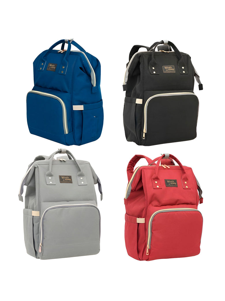 Mochila Maternidade Impermeável Multifuncional Bebê Cor:Preto