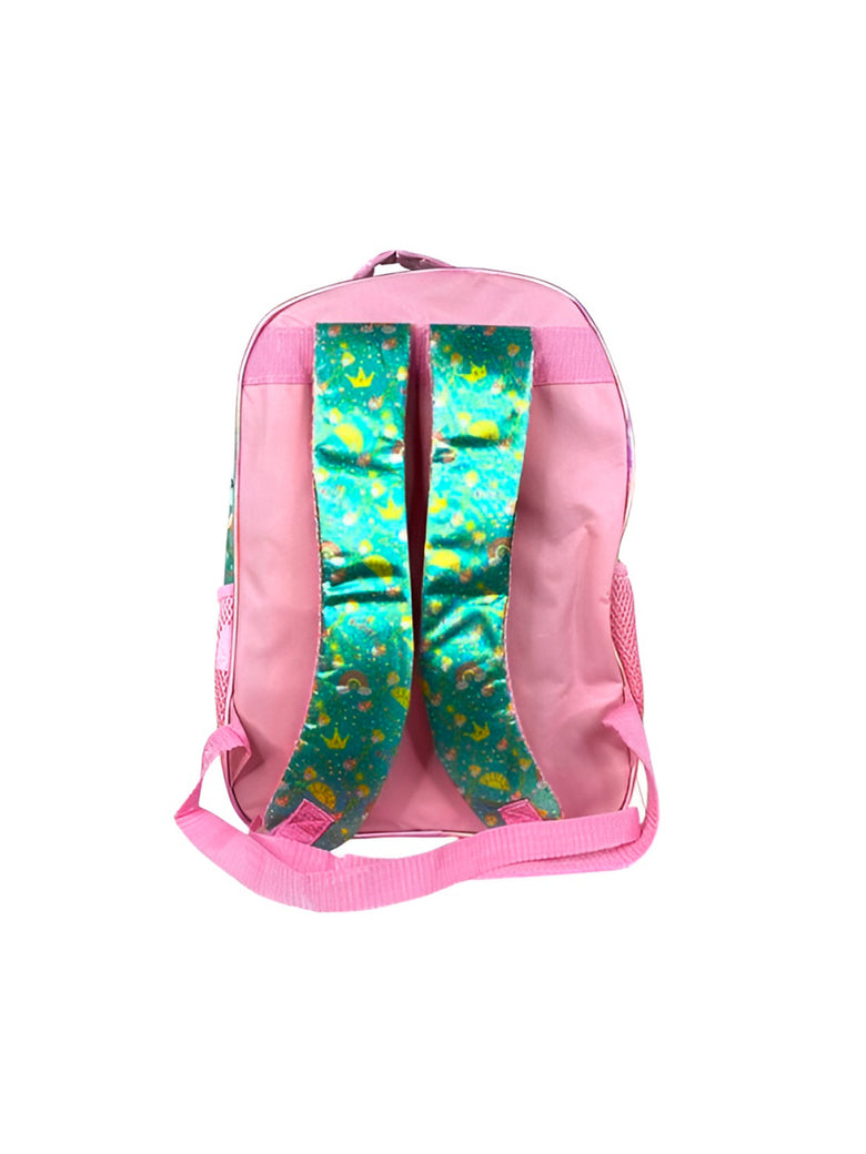 Kit Mochila Escolar com Acessórios Infantil Princesas Cor:Rosa