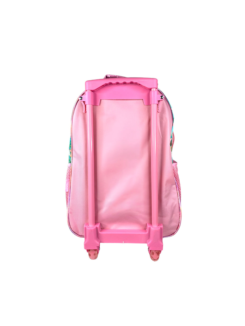 Conjunto Mochila Escolar Infantil Princesas de Rodinhas Cor:Rosa