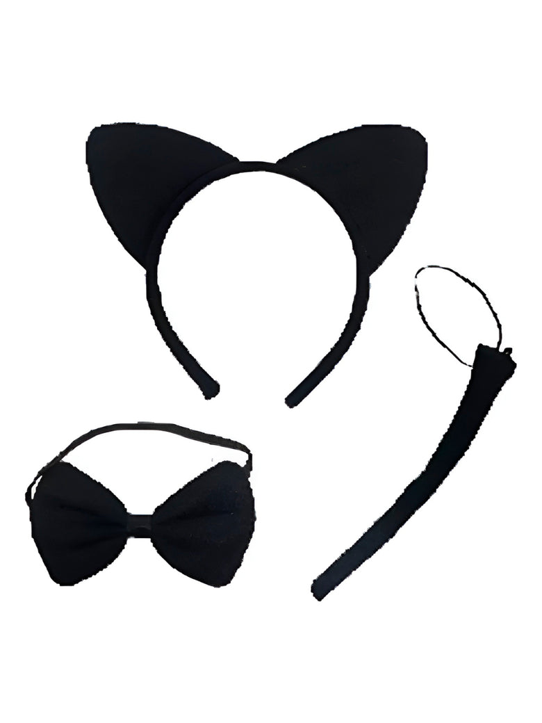 Kit Fantasia Tiara Temática 3 Peças Festa Carnaval Personagem:Diabinho